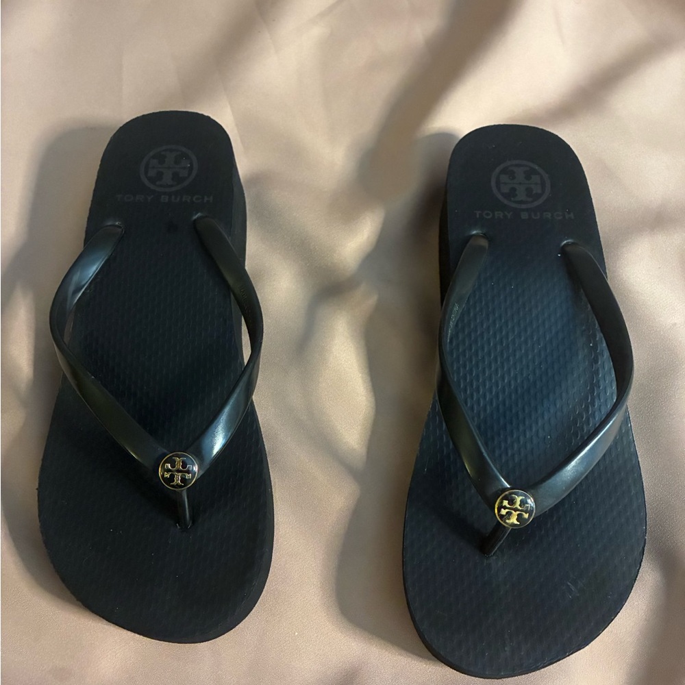 Tory Burch Black Slippers